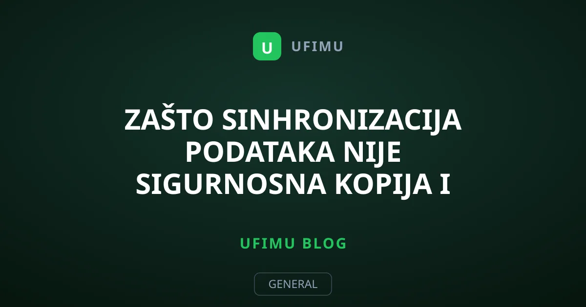 Zašto sinhronizacija podataka nije sigurnosna kopija i kako vas to ugrožava